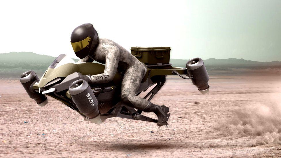 How a jetpack design helped create a flying motorbike - BBC News