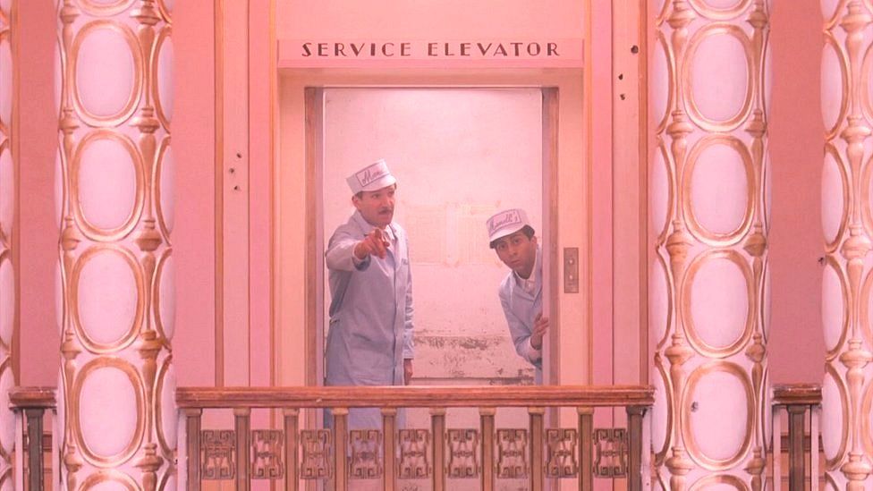 Ralph Fiennes and Tony Revolori in The Grand Budapest Hotel