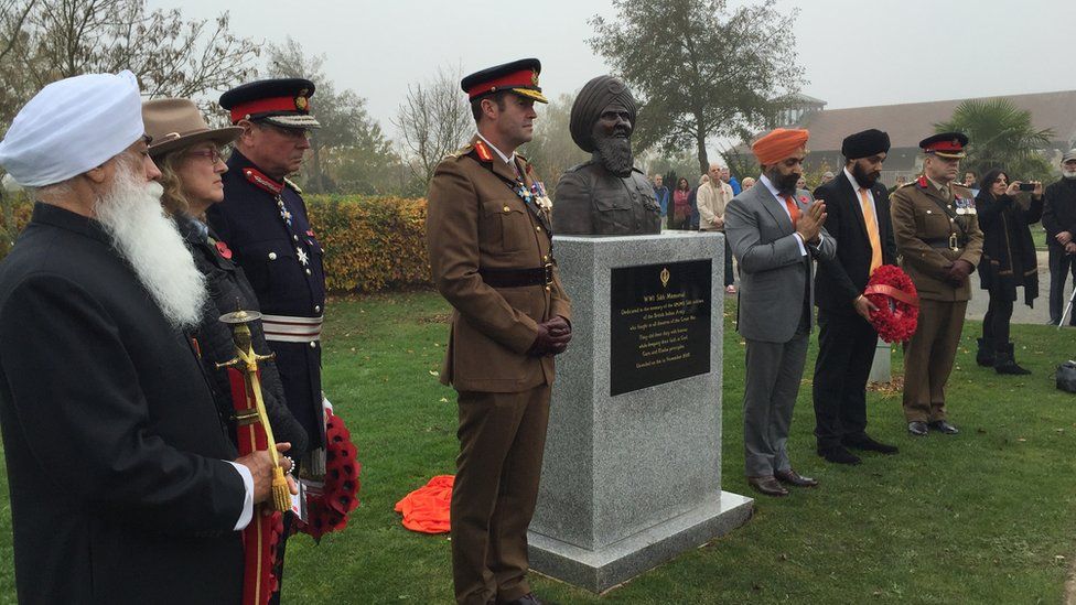 Statue For WW1 Sikh Soldiers Unveiled At National Memorial Arboretum ...