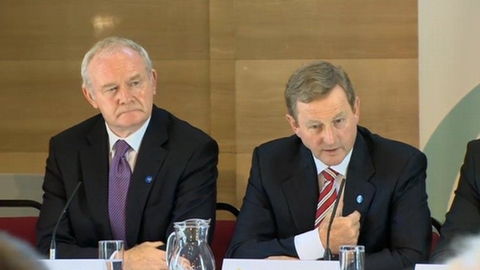 Martin McGuinness and Enda Kenny