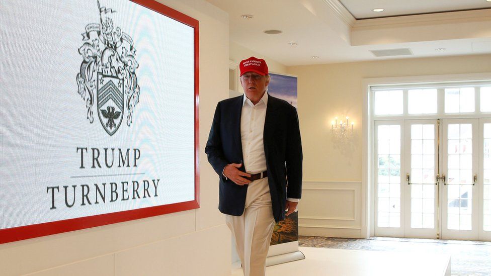 Donald Trump a Turnberry in June 2016