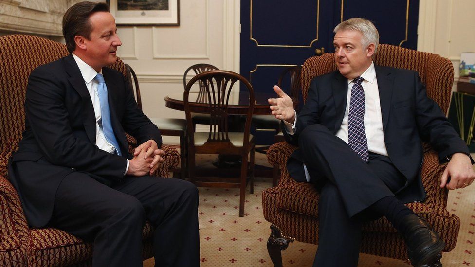 David Cameron a Carwyn Jones