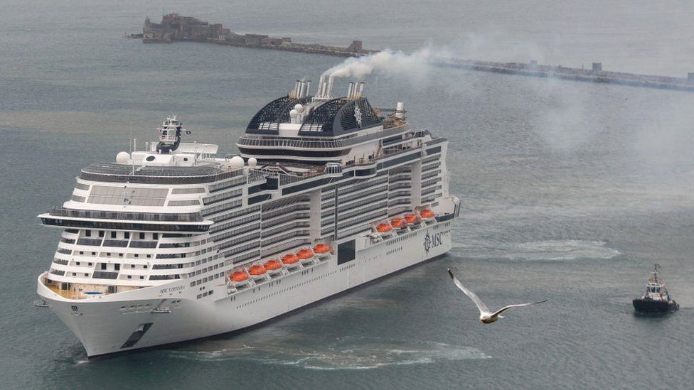 The MSC Virtuosa cruise ship