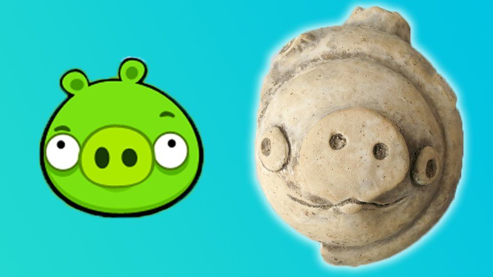 3 000 Year Old Clay Pig Looks Like It S From Angry Birds Cbbc Newsround