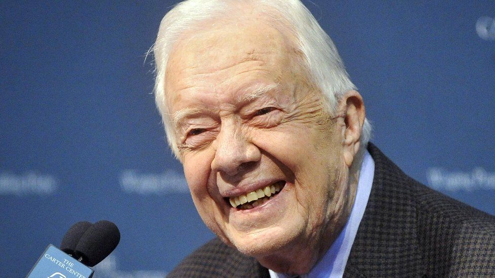 Jimmy Carter at the Carter Center in Atlanta, Georgia. August 20, 2015