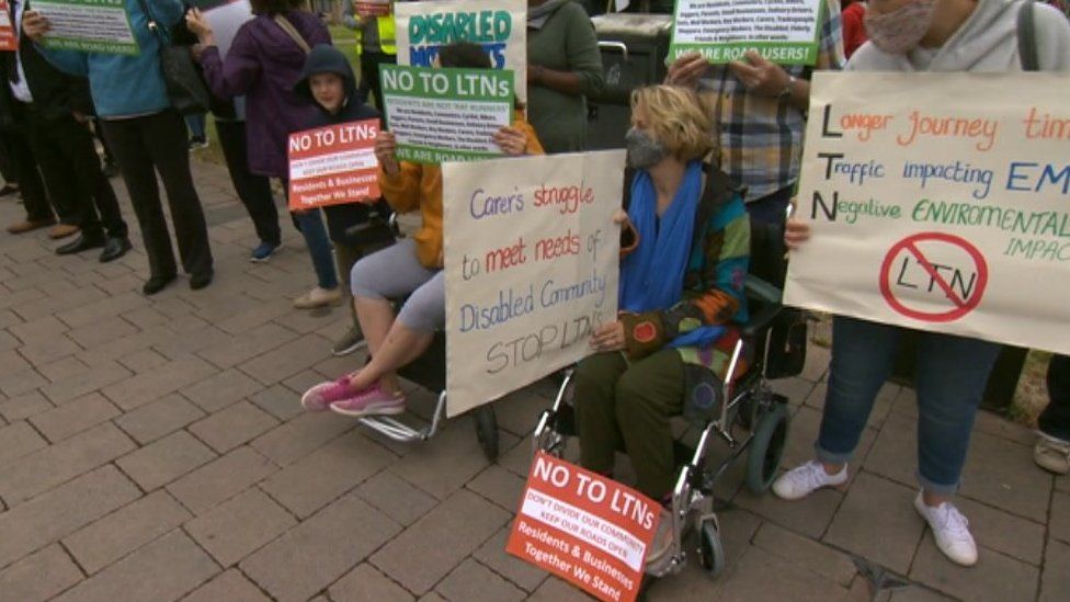 LTNs protest in Oxford
