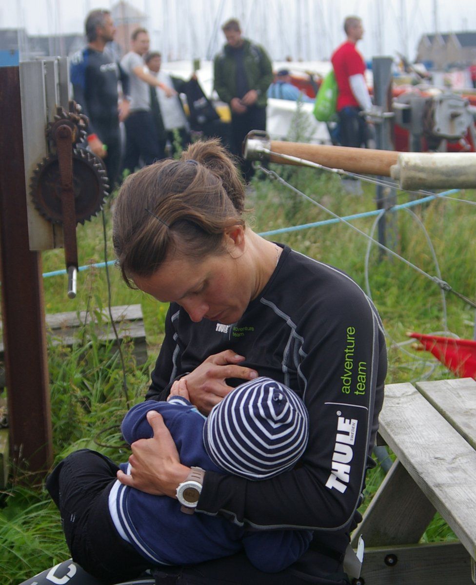 Eva Nystrom breastfeeding