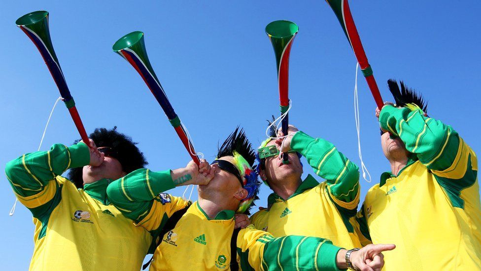 South Africa fans at the 2010 World Cup