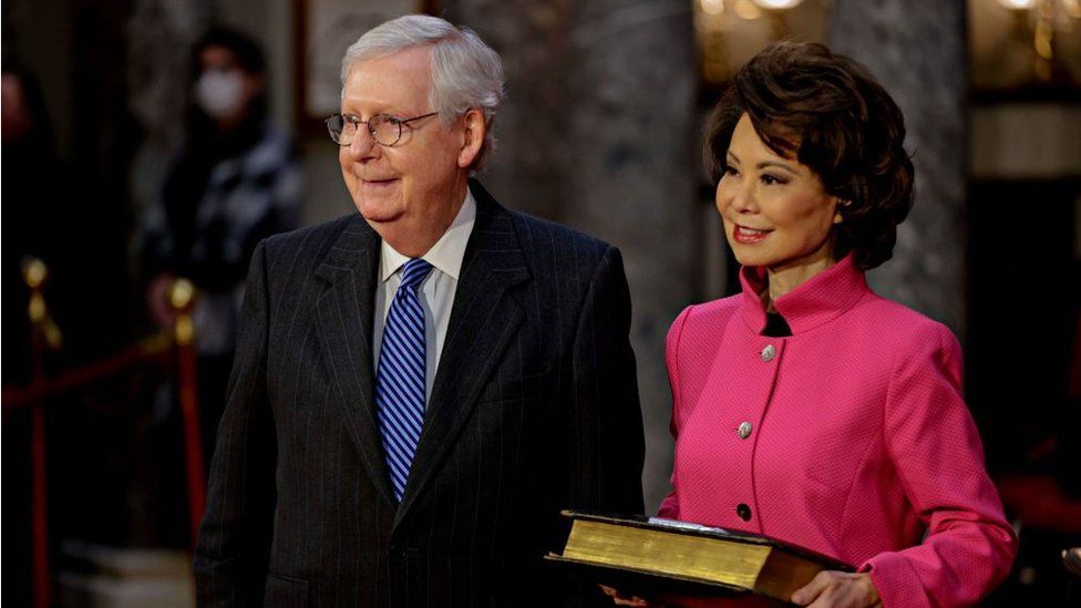 Mitch McConnell i Elaine Chao 2021