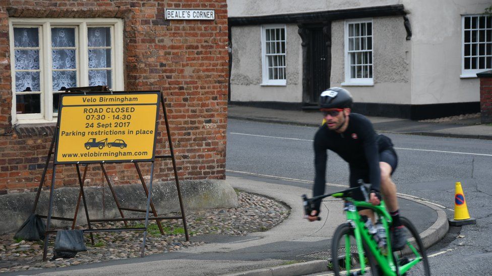 Biker in Worcestershire