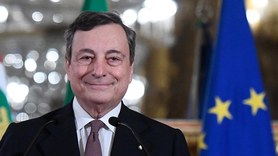 Mario Draghi sworn in as Italy's new prime minister BBC News