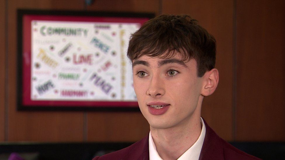 Nathan Quinn O'Rawe, who picked up his A-Level results just last week, stars as Mick