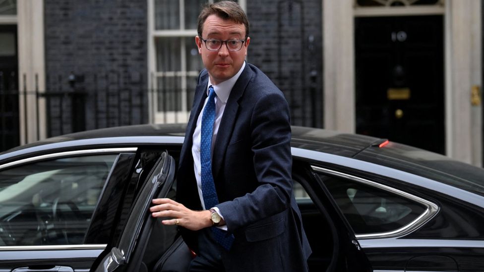 Sir Simon Clarke outside Downing Street