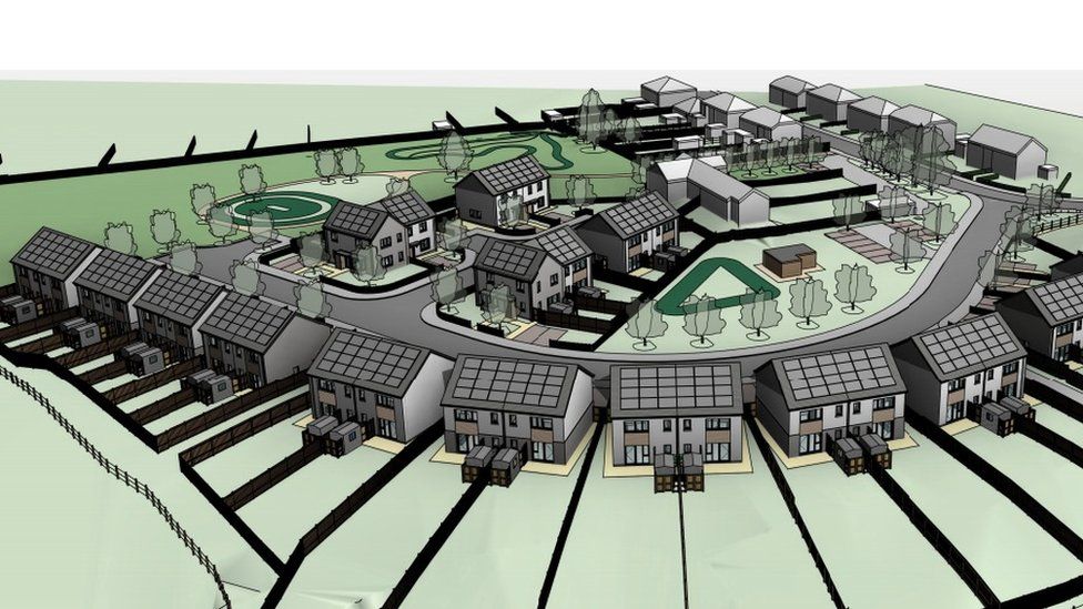 Proposed housing development near Ysbyty Gwynedd, Bangor