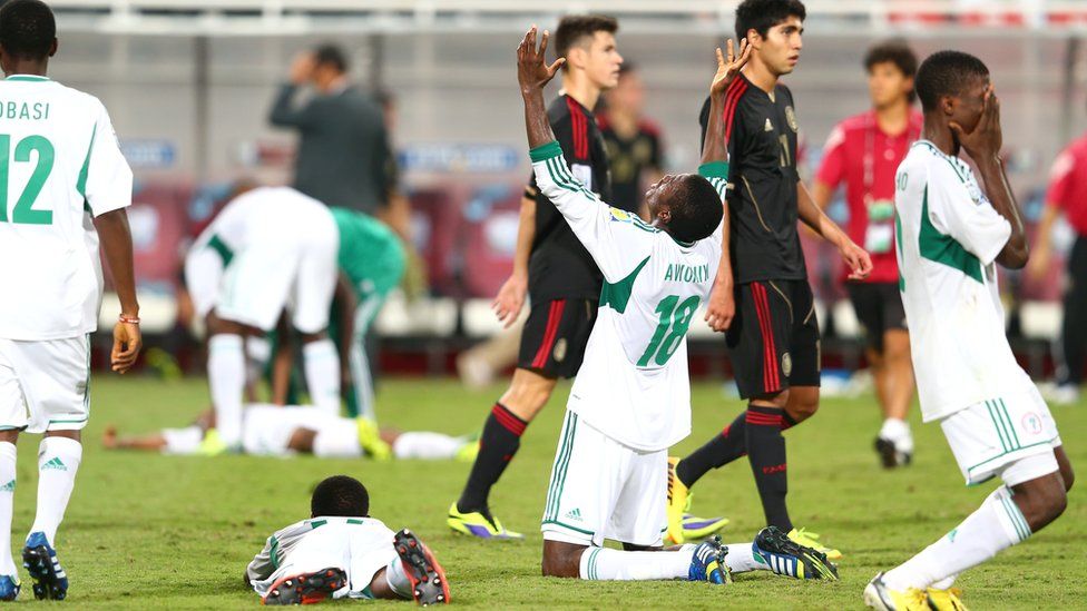 Nigeria celebrate winning the Under-17 World Cup in 2013