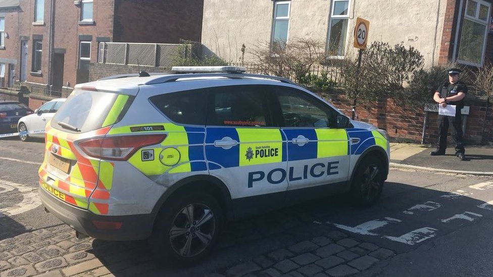 Police vehicle in Bransby Street