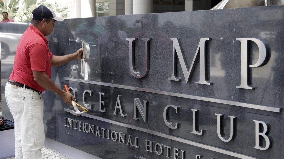 Panama hotel removes Trump branding after court battle - BBC News
