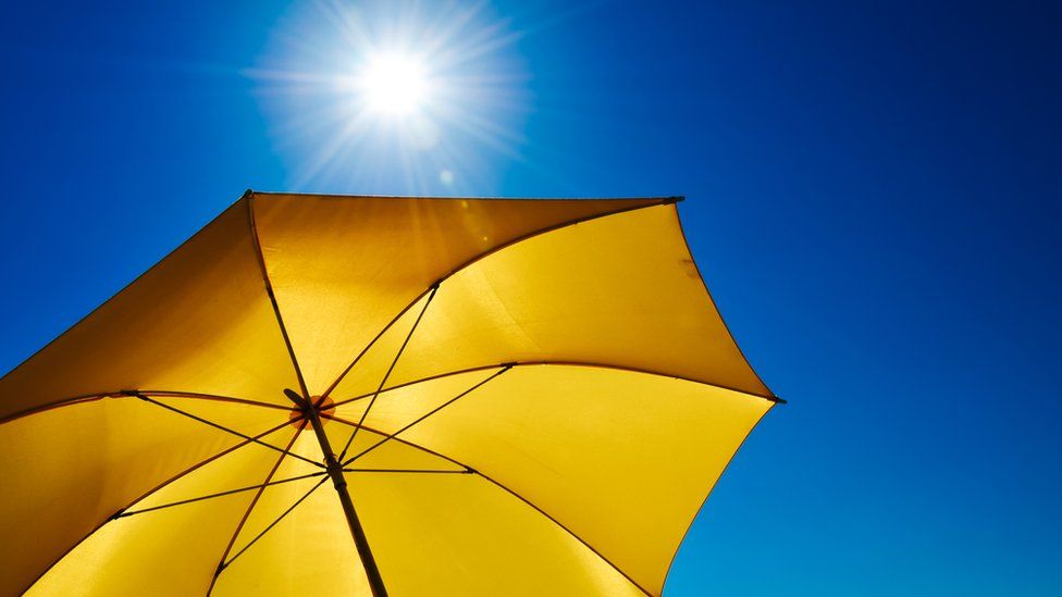 Umbrella under the sun