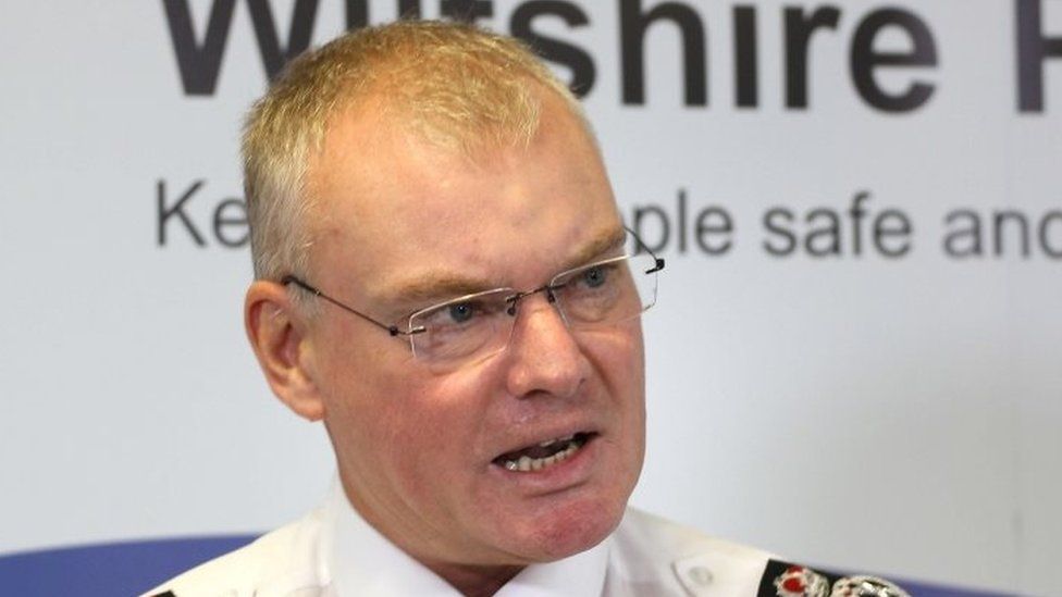 Mike Veale, chief constable of Wiltshire Police, speaks to the media about Operation Conifer,