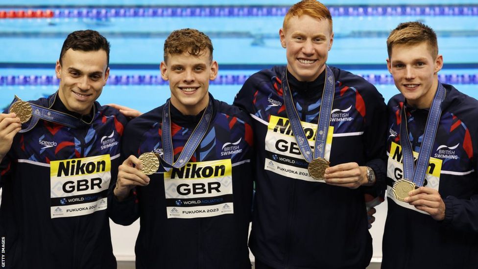 World Aquatics Championships 2023: Great Britain men win 4x200m ...