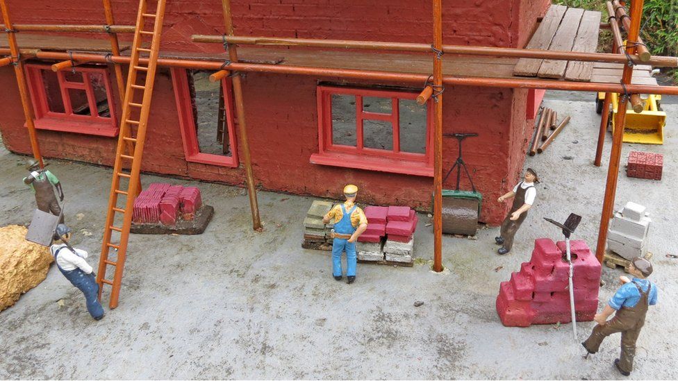 Model builders at Bekonscot model village