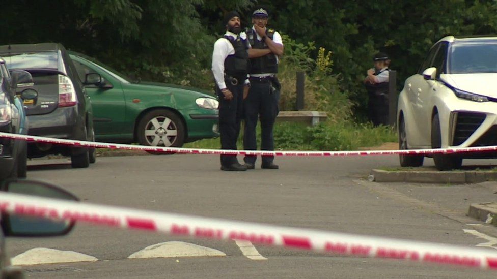 Feltham shooting: Man dies at block of flats - BBC News