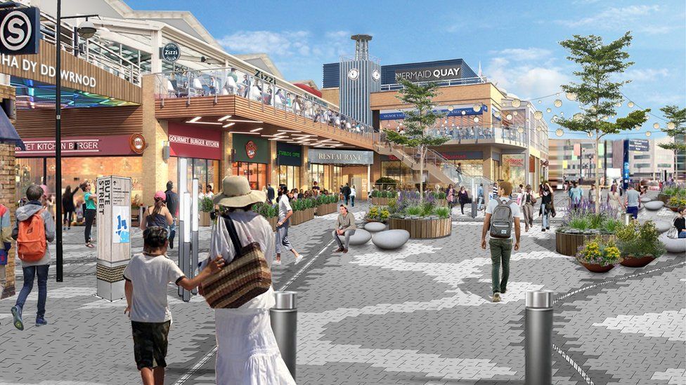Artist's impression of the proposed new look for Tacoma Square