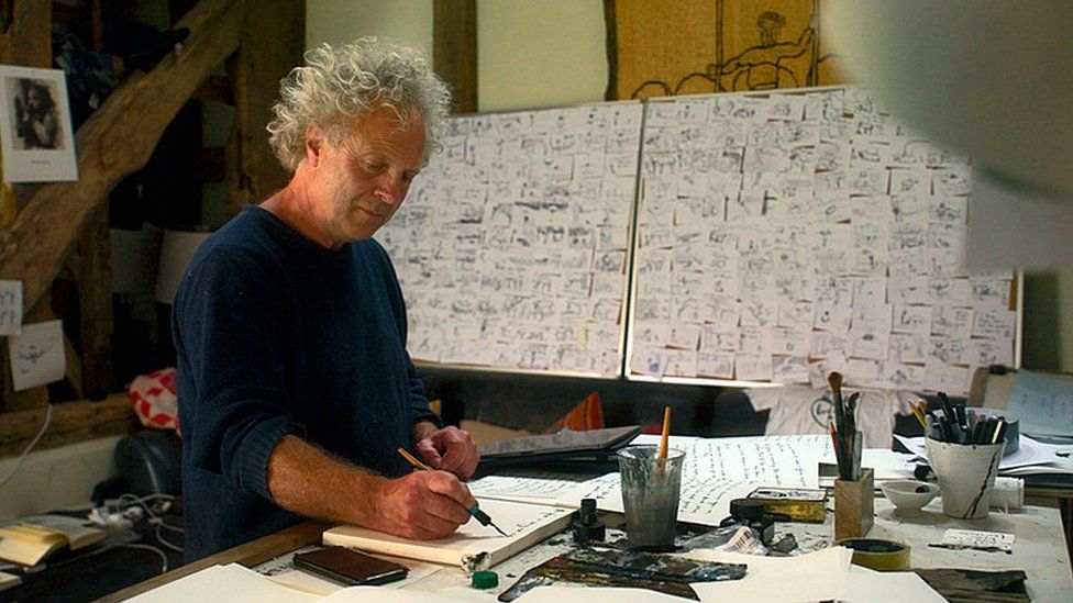 Charlie in his studio