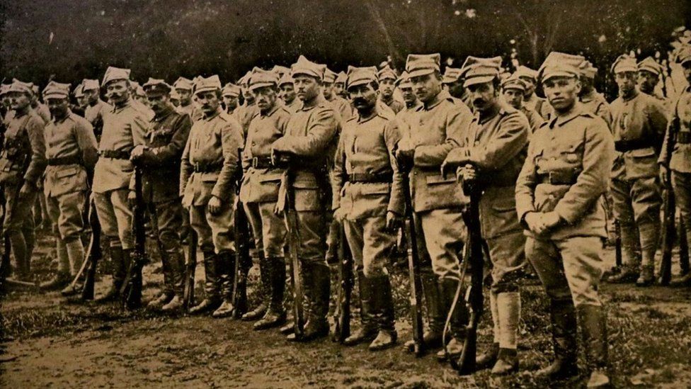 Polish soldiers at Dreghorn