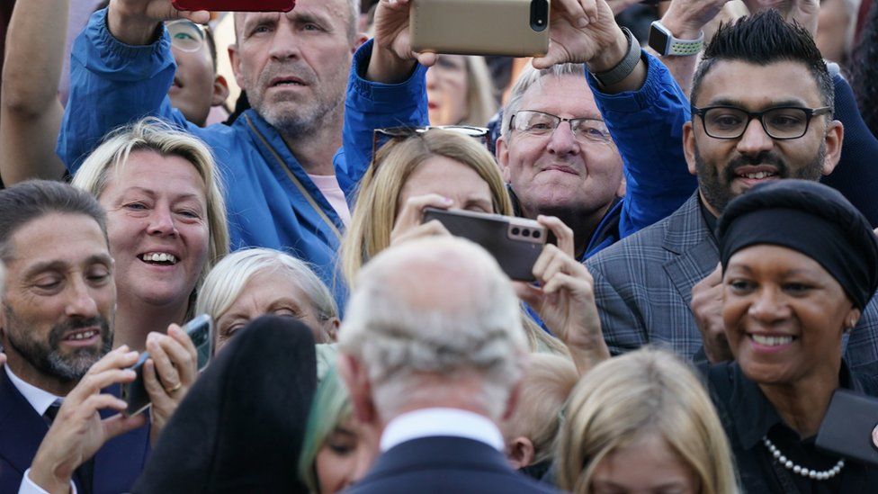 King Charles meeting wellwishers