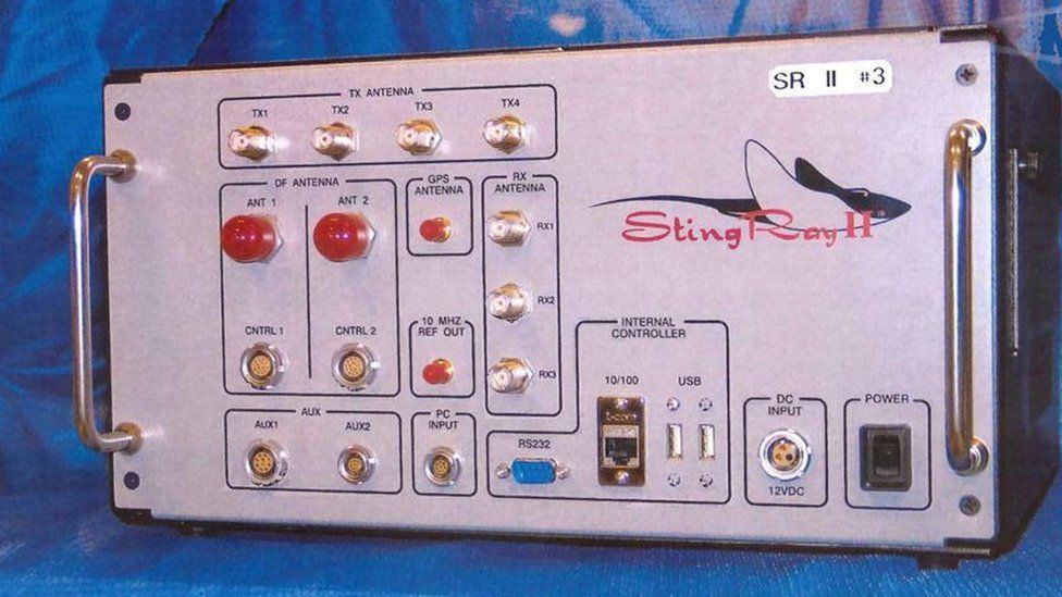 A "StingRay" cell-site simulator