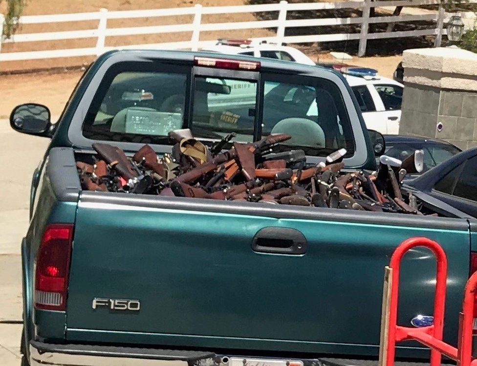 the seized guns
