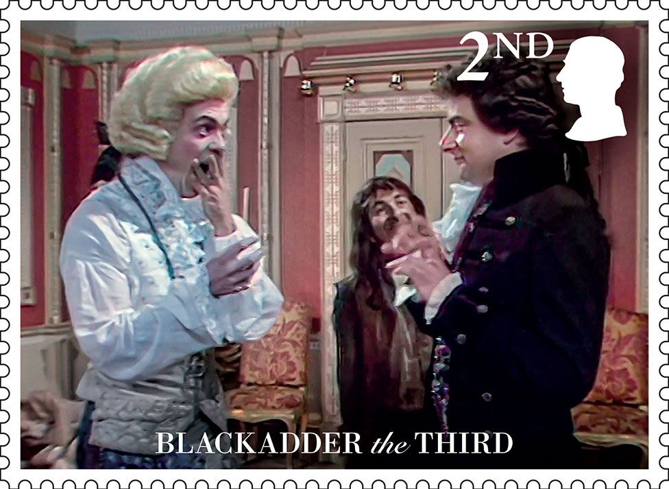 Second Class Stamp with scene from Blackadder the Third