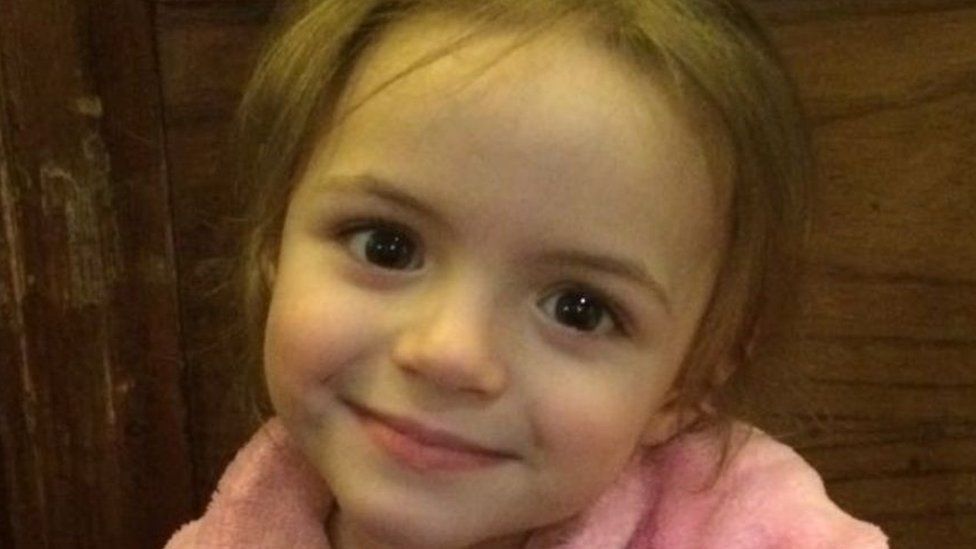 Amelia Brooke Harris, four, was found dead at a property in Trealaw