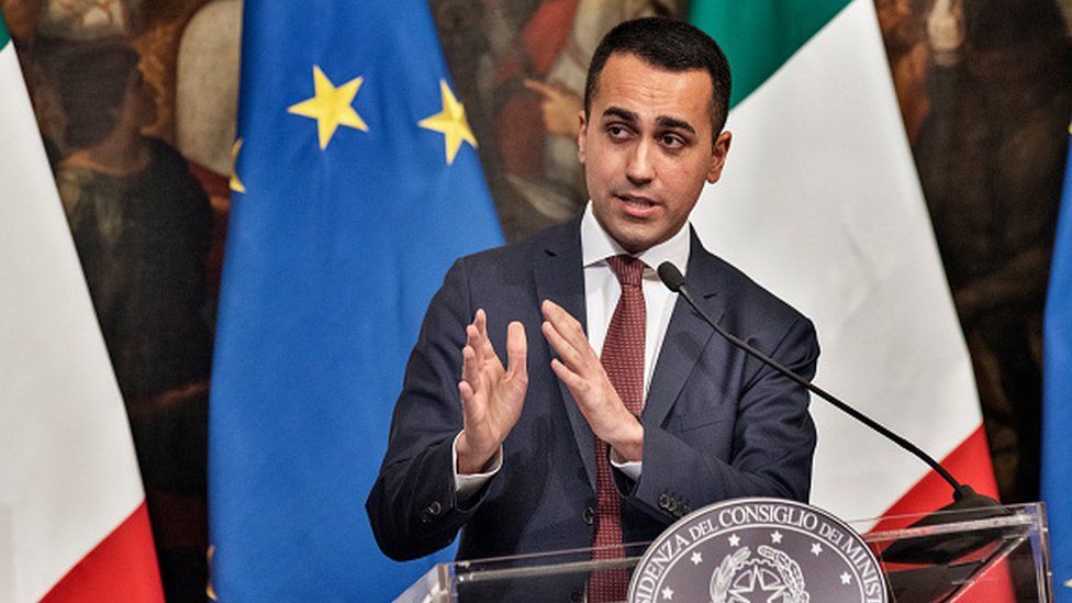 Italy's Deputy Prime Minister and Minister of Economic Development, Labour and Social Policies, Luigi Di Maio