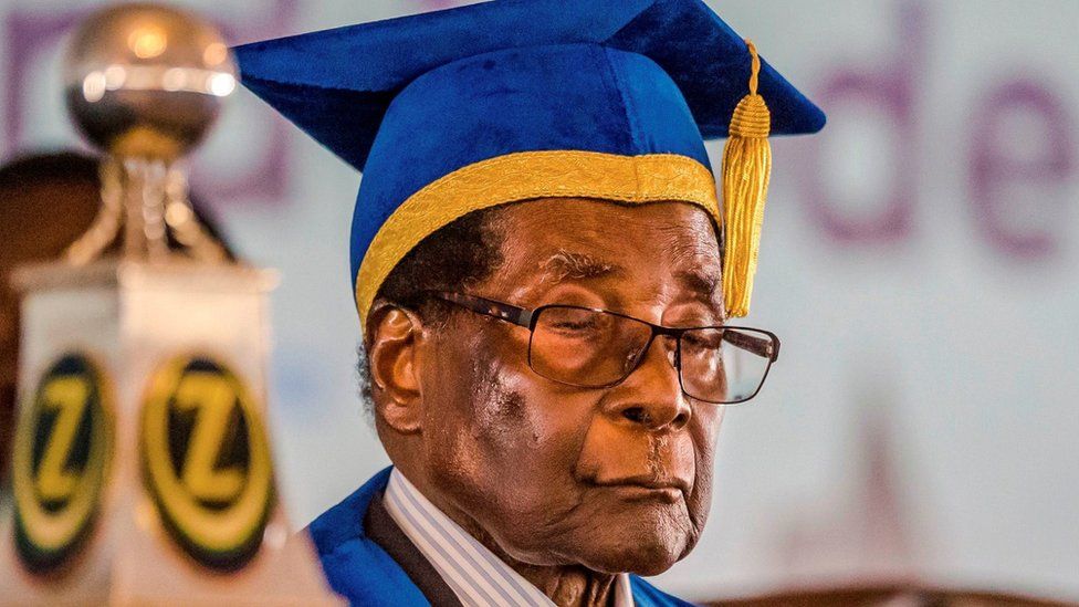 President Mugabe at graduation ceremony - 17 November