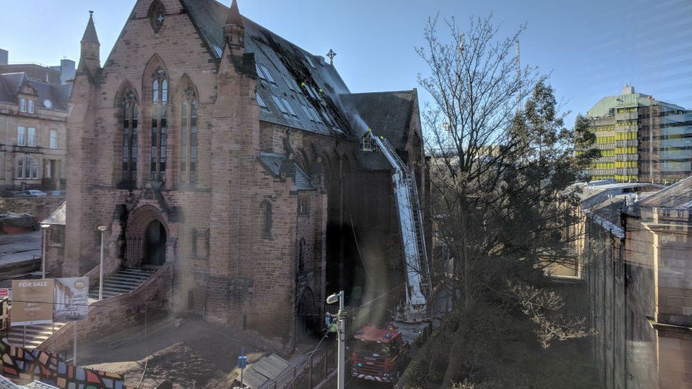 Fire at former church in Glasgow 'was deliberate' BBC News
