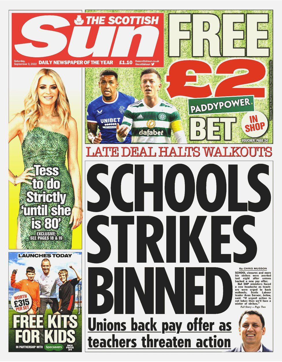 Scotland's papers: Strikes binned and Queen to miss Highland games - BBC News Scotland's papers: strikes binned and queen to miss highland games - bbc news