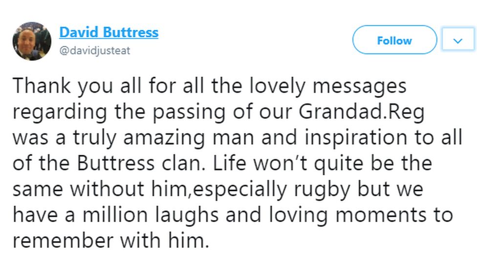 David Buttress tweet