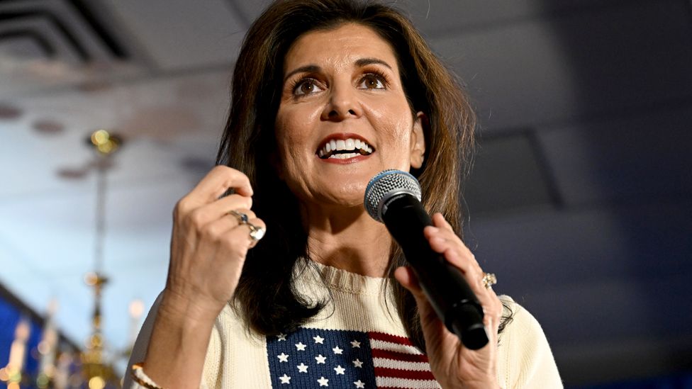 Nikki Haley makes a campaign stop at Keene Country Club on Saturday 20 January 2024 in Keene, NH, USA