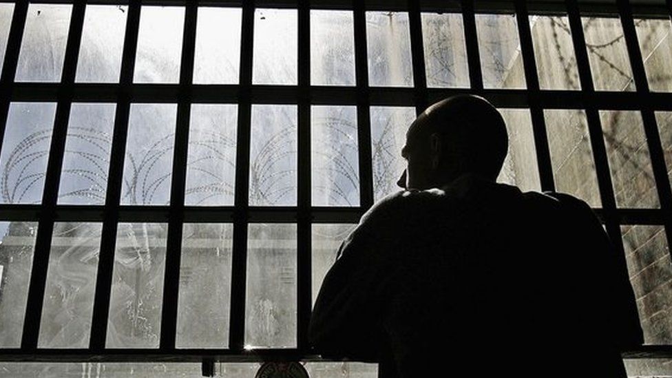 A prisoner in jail