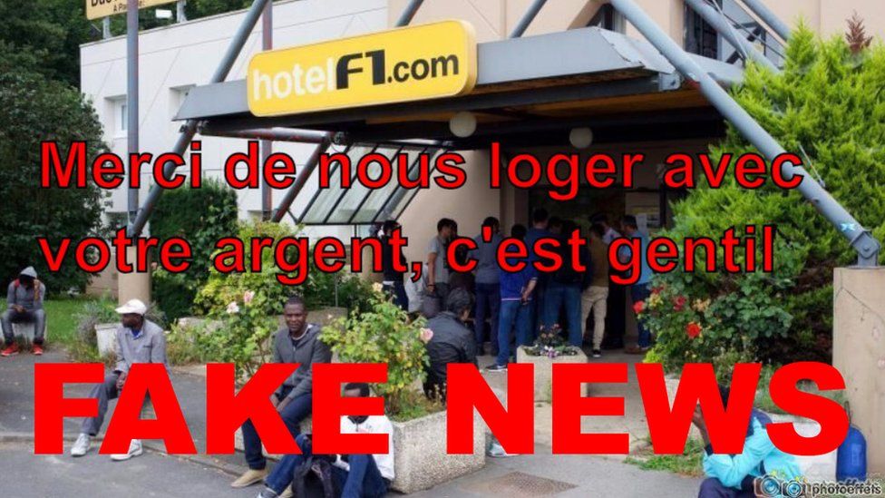 Image of people in front of hotel used by right-wing blog in fake news story