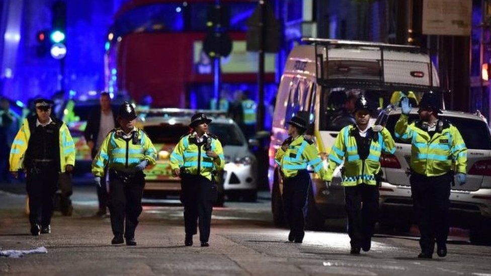 Police at London Bridge