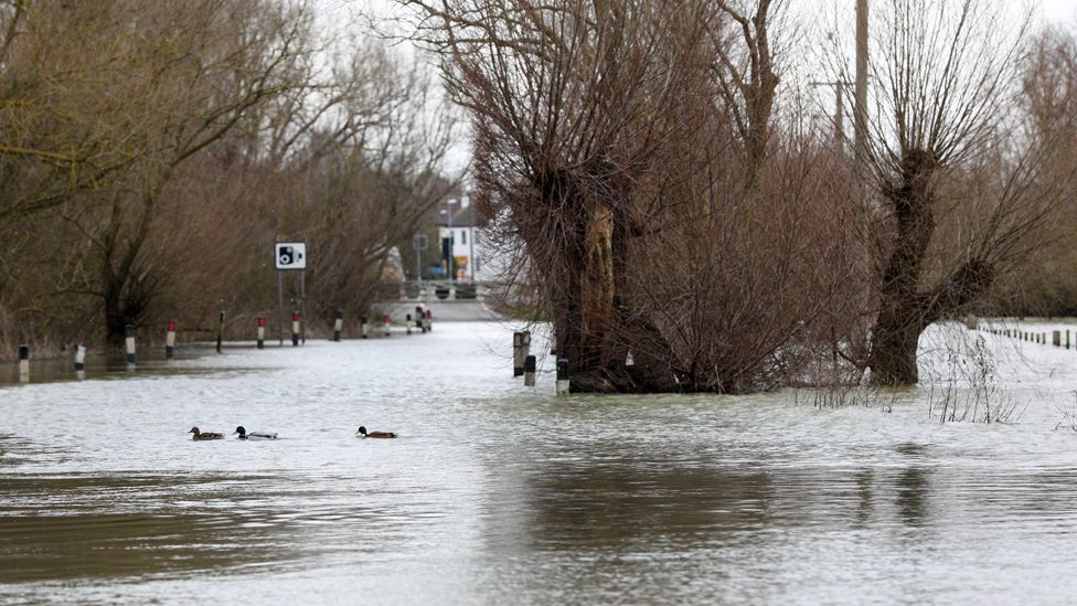 Flooding in St Ives, Cambridgeshire