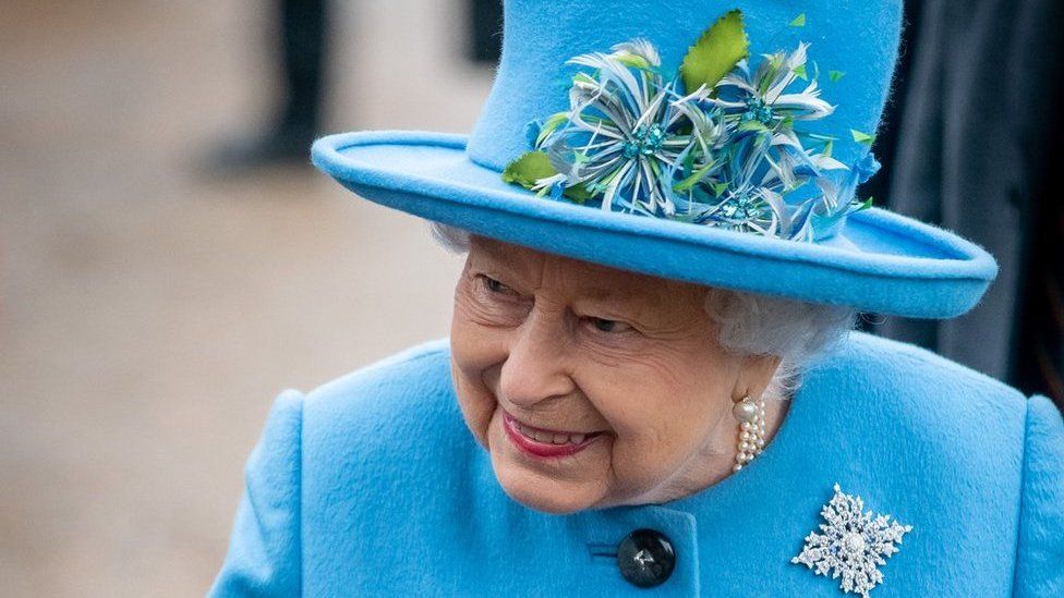 The Queen at West Newton, Norfolk, in 2020