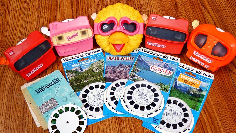 (A small selection of) ViewMaster stereoscopic viewers and slides