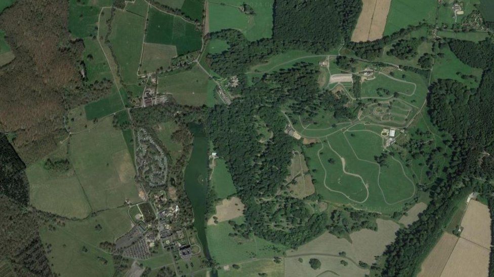 Aerial view of Longleat