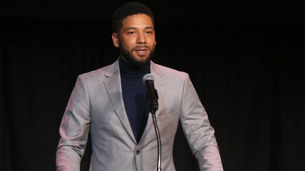 jussie smollett no evidence empire actor attack was staged bbc news