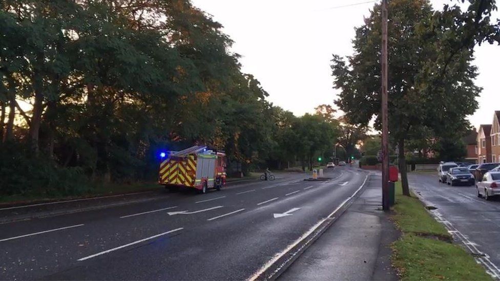 Leamington Spa road shut 'after factory ammonia leak' BBC News