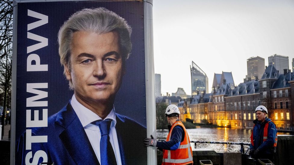 Wahlkampfplakat von Geert Wilders